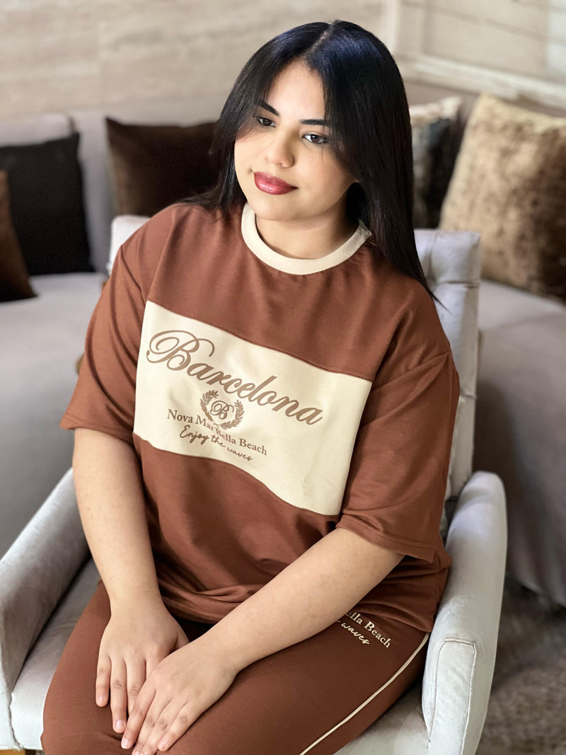 🖤 T-shirt Oversize "Barcelona"